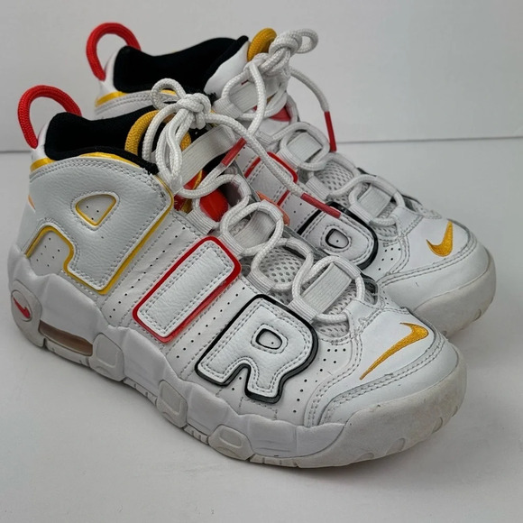 Nike Air More Uptempo Rayguns White/Orange Yellow DD9286-100 Kids Youth Size 3Y - Picture 2 of 10